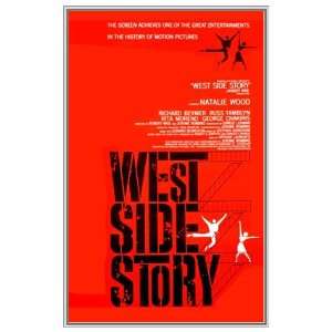  West Side Story Movie Framed Poster   Quality Silver Metal 