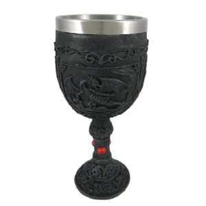  Medieval Dragon Drinking Goblet Wine Glass Gothic Kitchen 