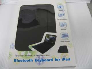   Bluetooth Keyboard W/ Leather Case Cover 4 Apple Ipad 1 1st generation