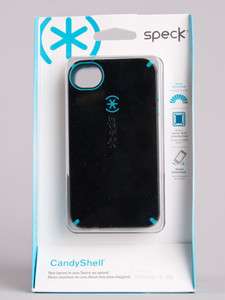 SPECK CANDYSHELL Case Cover iPhone 4 4s hard Black Peacock Aqua 