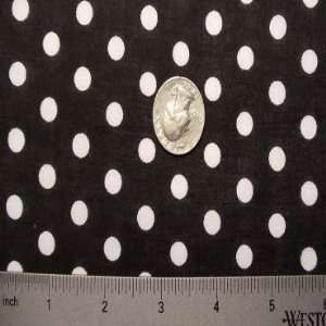  Cotton Fabric Small Dots Black