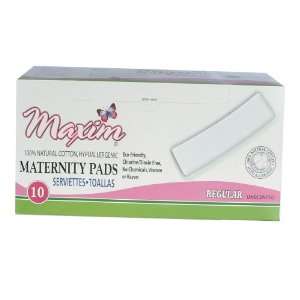 Maxim Maternity Pads, Chlorine Free, Hypoallergenic, Super, 10 Count 