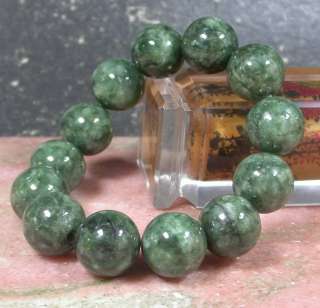   100% Natural A JADE Jadeite Bead Beads Bangle Bracelet 633406  