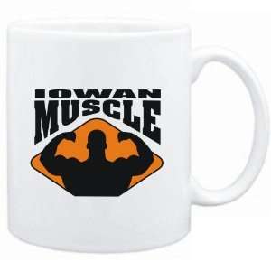  Mug White  Iowan Muscle  Usa States