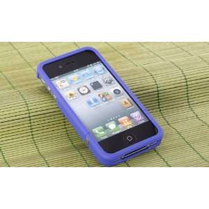 For Apple iPhone 4 4S Invisible LCD Screen Prot. Blue Hard Case Shield 