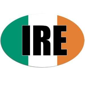  Oval IRE Ireland (Irish) Flag Sticker: Everything Else
