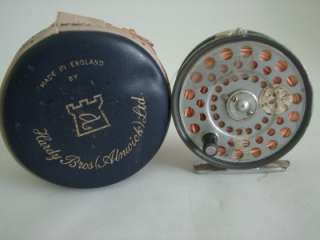 Vintage Hardy Brothers LRH Lightweight Fly Fishing Reel W/ Case  