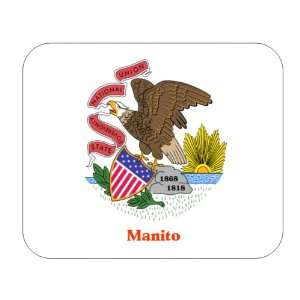  US State Flag   Manito, Illinois (IL) Mouse Pad 