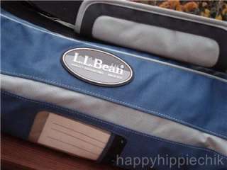 LL Bean Ski Carry Bag Travel Airplane Duffle Pack Blue Black NWOT 84 