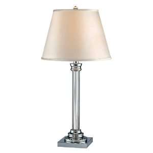 Lite Source LS 20594C/CLR Jalia Table Lamp, Chrome And Crystal with 