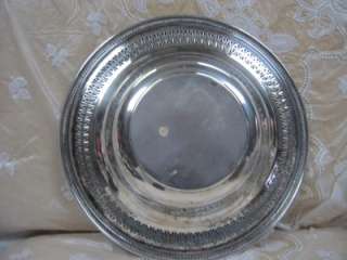WM ROGERS SILVERPLATE ROPE SERVING 12 PLATTER/TRAY 835  