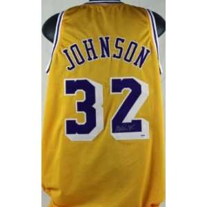 Magic Johnson Autographed Jersey   Autographed NBA Jerseys  