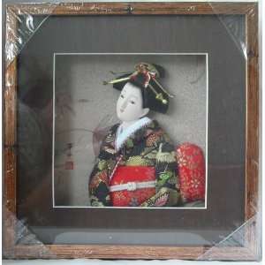  Japanese Geisha Frame Black Kimono (SS27)