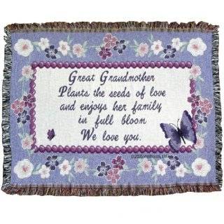   Grandmother Sofa Throw Blanket   Gift for Great Grandma   Made in USA