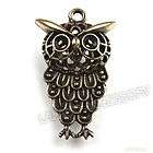 BRASS BROWN OWL BELL CHARMS childrens pendants NEW  