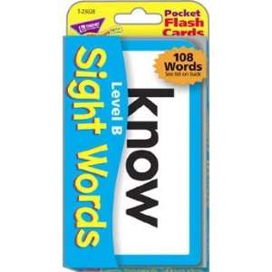  Sight Words Level B Pocket Flash Cards: Office Products