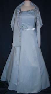   Prom Party Evening Dress Size Large Or 11/12 Light Blue Color