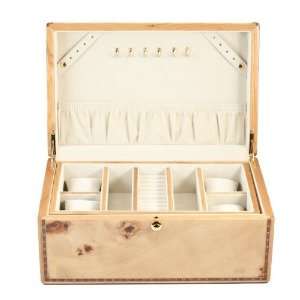 Luxury Burl Wood Watch + Jewellery Storage Display Box:  