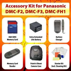  Point n Shoot Accessory KIT for Panasonic Lumix DMC F2, DMC F3 