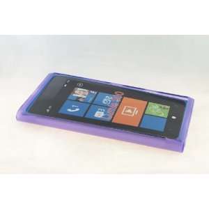  Nokia Lumia 900 TPU Hard Skin Case Cover for Purple: Cell 