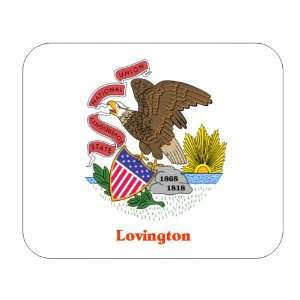  US State Flag   Lovington, Illinois (IL) Mouse Pad 