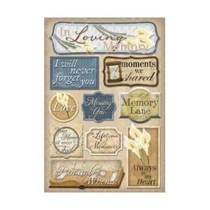 Karen Foster In Loving Memory Cardstock Stickers 5.5X9 