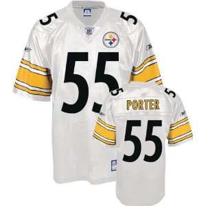 Joey Porter White Reebok NFL Replica Pittsburgh Steelers Jersey