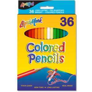 Liquimark Art Pencils Thick Lead 36pk Color Set # 63036  