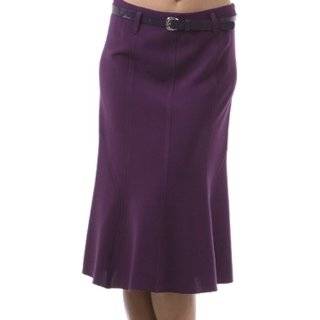 Soft Cotton Plaid Above the Knee Pleated Skirt with Wide Belt ( Choose 
