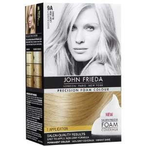 John Frieda Precision Foam Hair Colour, Light Ash Blonde 9A (Quantity 