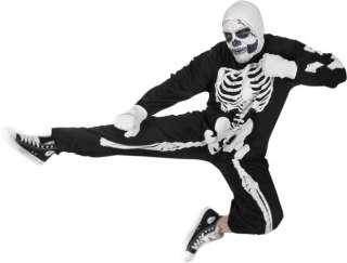 Adult Karate Kid Skeleton Mens Halloween Costume Outfit  