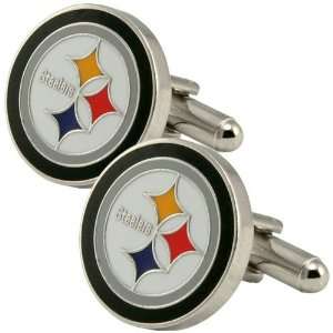  NFL Pittsburgh Steelers Team Logo Cufflinks: Sports 
