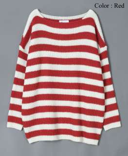 Anna Kastle New Womens Oversized Fit Stripe Pullover Sweater Top size 