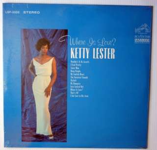 KETTY LESTER Where is Love? SEALED LP Stereo  