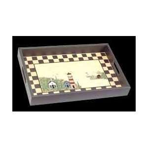  Trays Multi Wood, Lighthouse Tray