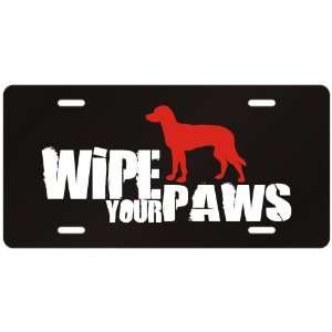    Mixed Breeds / Wipe Your Paws  License Plate Dog