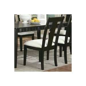 Wave Dining Side Chair With Upholstered Seat:  Home 