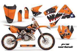 AMR RACING PARTS GRAPHICS KIT KTM 01 02 EXC BACKGROUNDS  