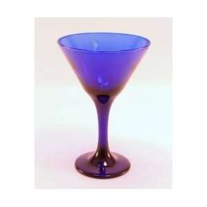  Libbey Cobalt Blue Martini Glass Set of 2 (Two): Kitchen 