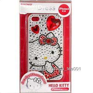 Hello Kitty Bling Crystal Rhinestone iPhone 4 Case NEW  