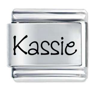  Name Kassie Gift Laser Italian Charm: Pugster: Jewelry