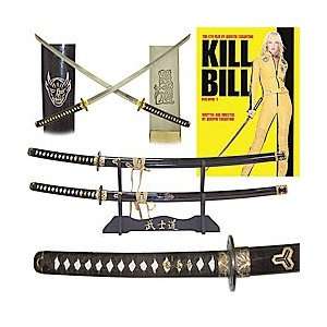  KILL BILL Katanas Two Sword Set with Display Stand: Sports 