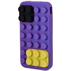  Lego style Silicone iPhone 4/4S Case   Violet Cell Phones 