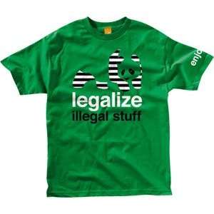  Enjoi Legalize It T Shirt [Medium] Kelly Green Sports 