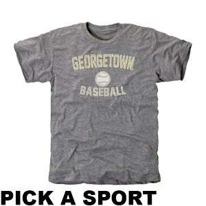  Georgetown Hoyas Legacy Tri Blend T Shirt   Ash Sports 