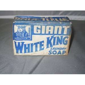  Antique Giant White King Laundry Soap Bar 