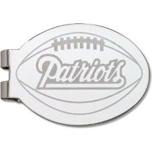   Patriots Silver Plated Laser Engraved Money Clip: Sports & Outdoors