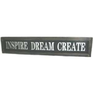  Large Inspire, Dream, Create Vintage Screen Sign Case Pack 