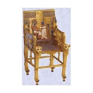  Golden Egyptian King Tut Throne 