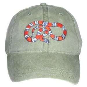  Gray Banded Kingsnake Embroidered Cotton Cap Patio, Lawn 